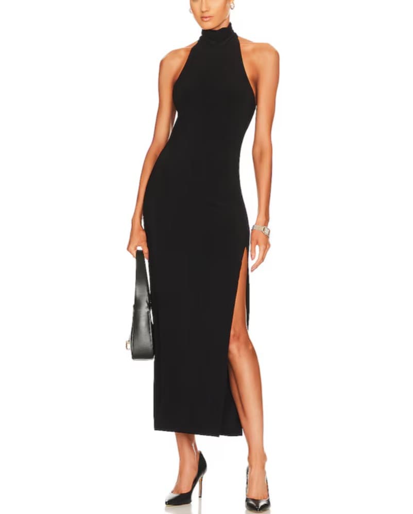 Norma Kamali Black Gown - Image 1