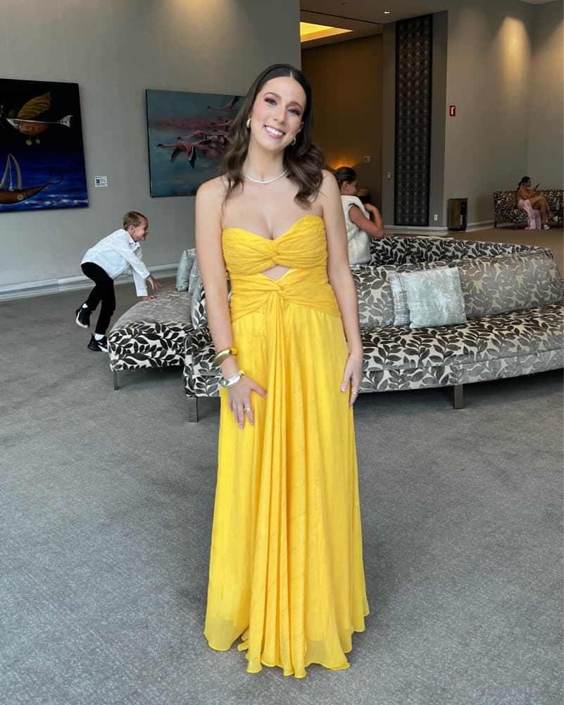 LIKELY Clea Gown In Tangerine - Image 2