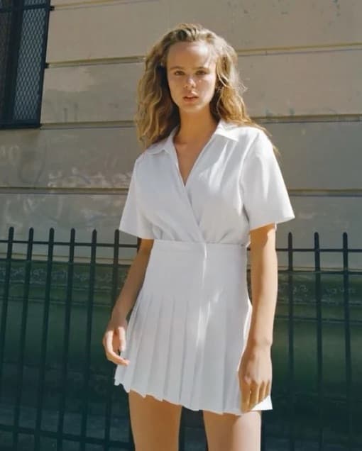 Zara Pleated Shirt Dress - Image 2