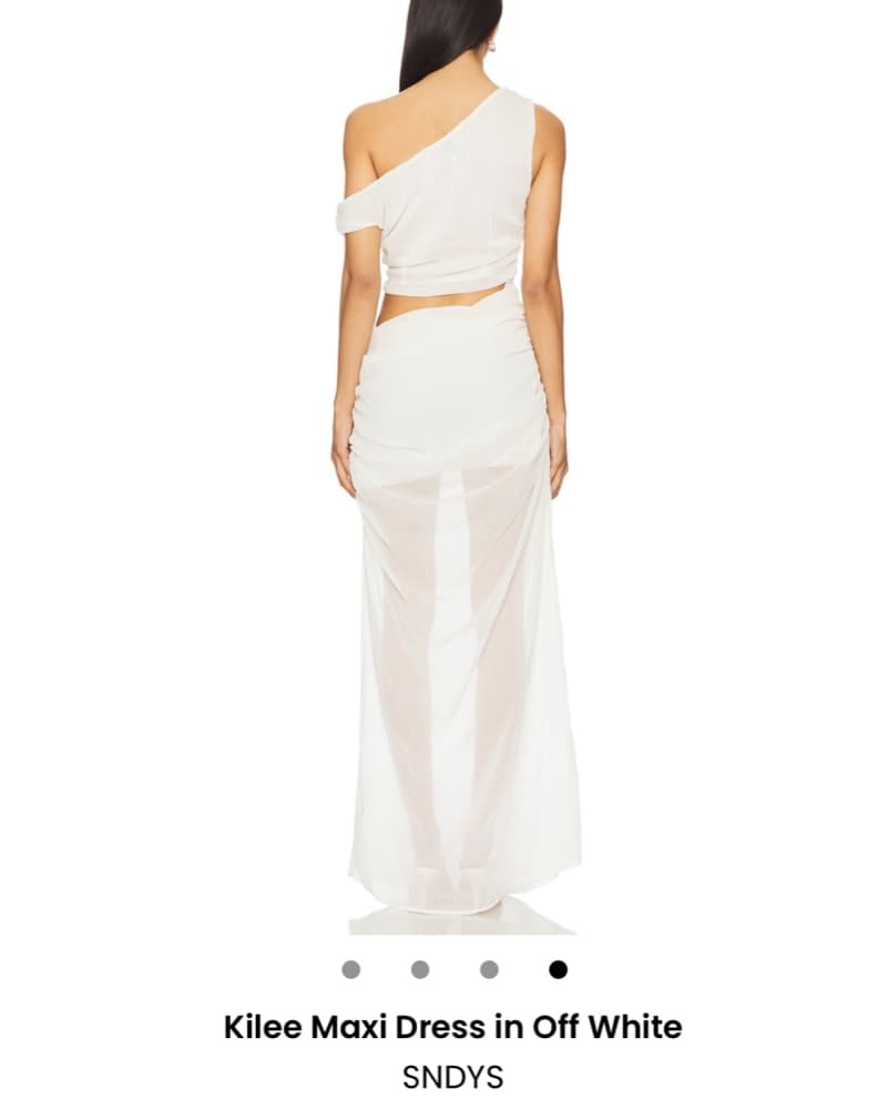 Kilee Maxi Dress In Off White - Image 1