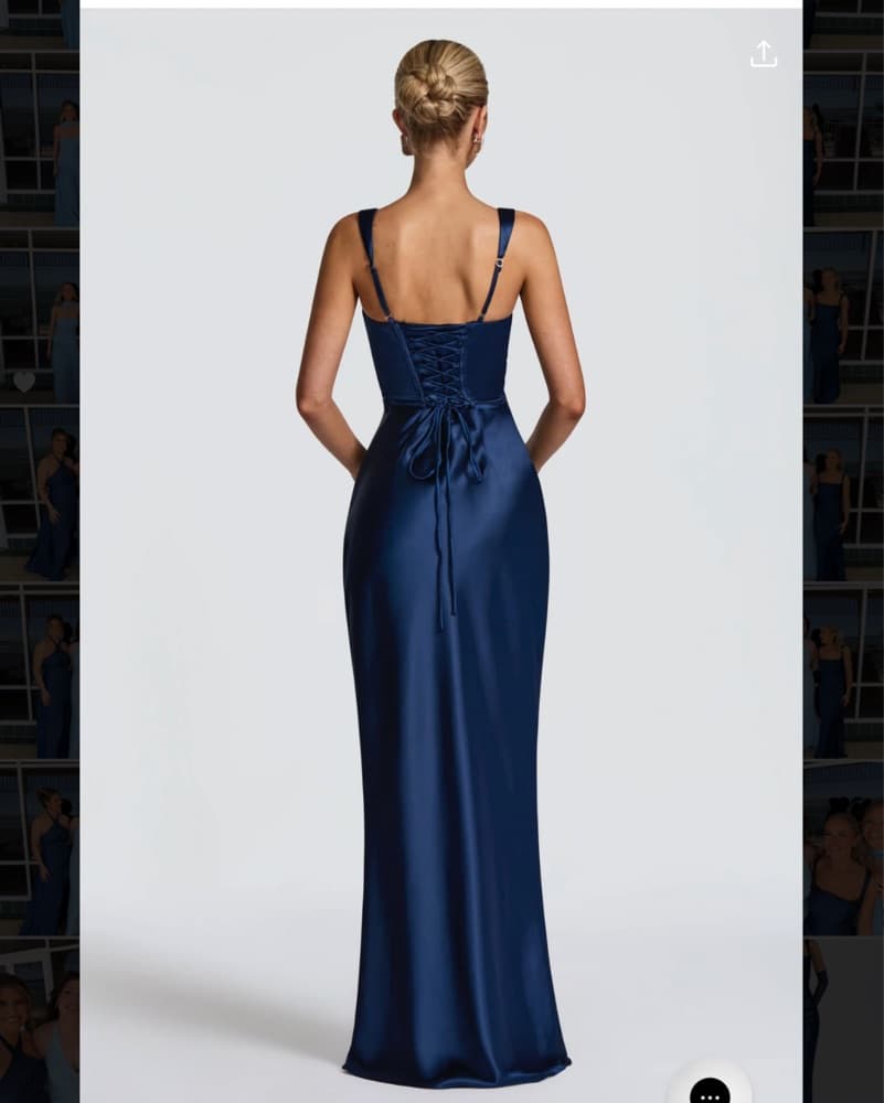 Babyboo Navy Maxi Dress - Image 2