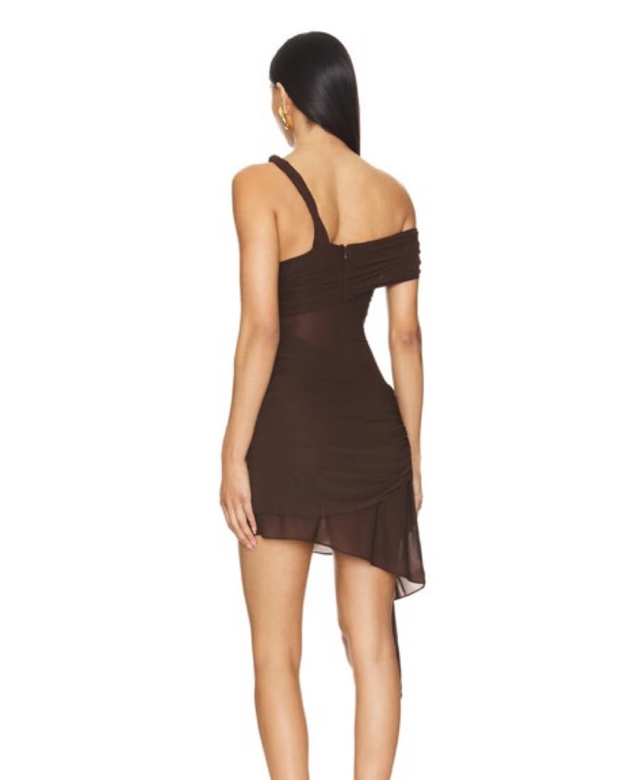 Brown Izel Mini Dress - Image 3