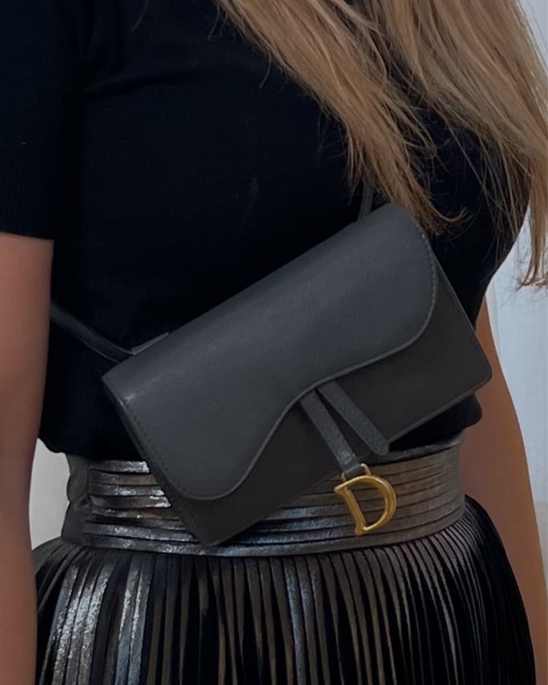 Leather Saddle Clutch  - Image 1