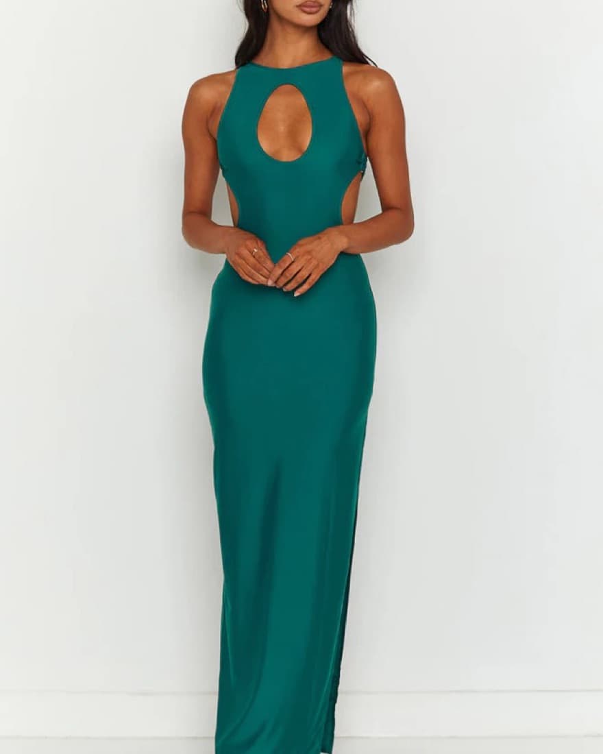 Blaire Green Maxi Dress - Image 1
