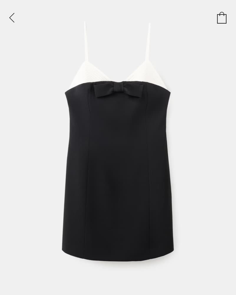 Mango Black Mini Dress - Image 2