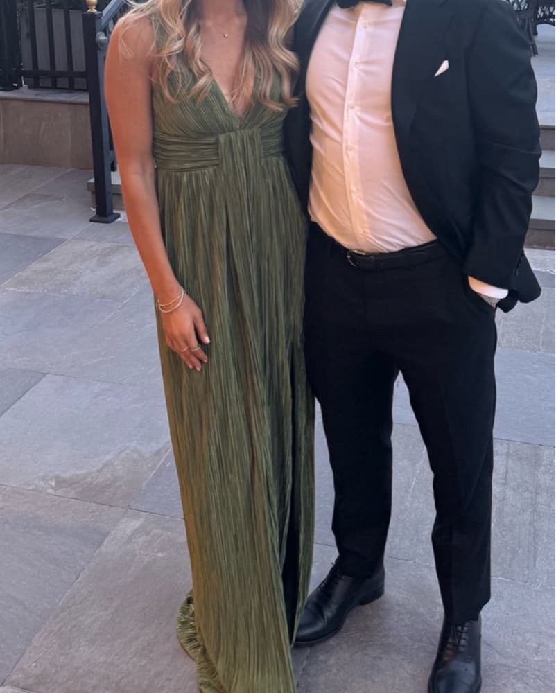 Lulu’s Melitta Olive Green Maxi Dress - Image 4