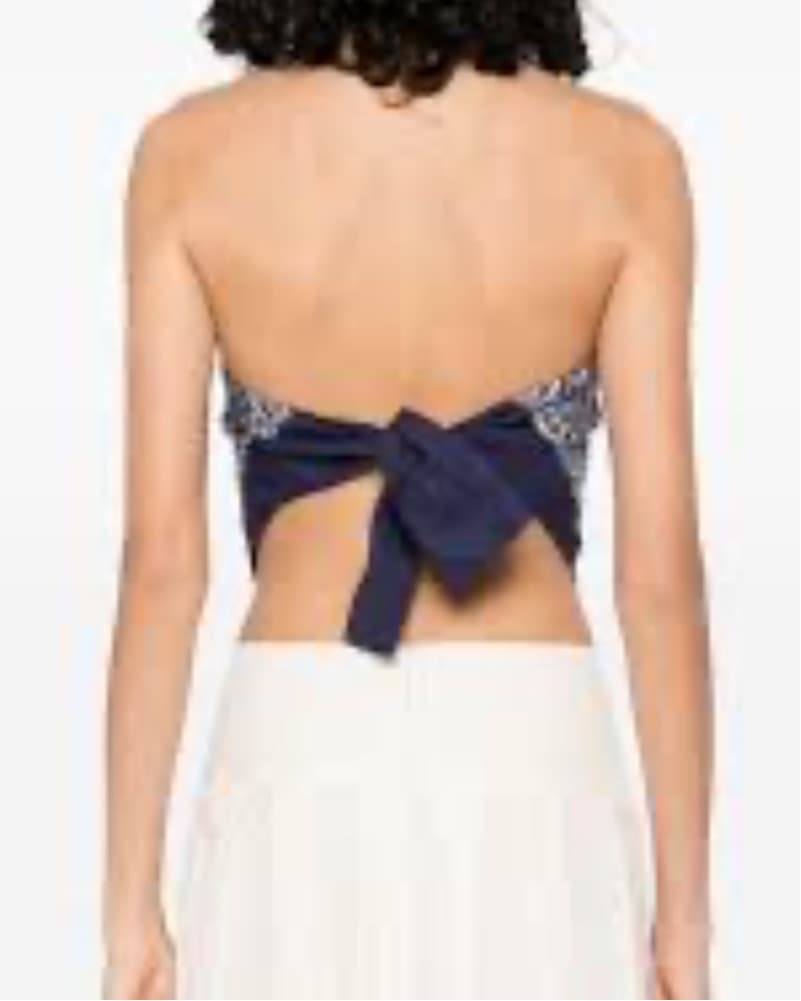 Miu Miu Printed Poplin Bandana Top - Image 3