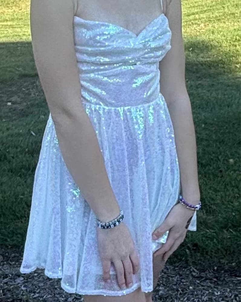 Iridescent Sequin Slip Dress - Image 1