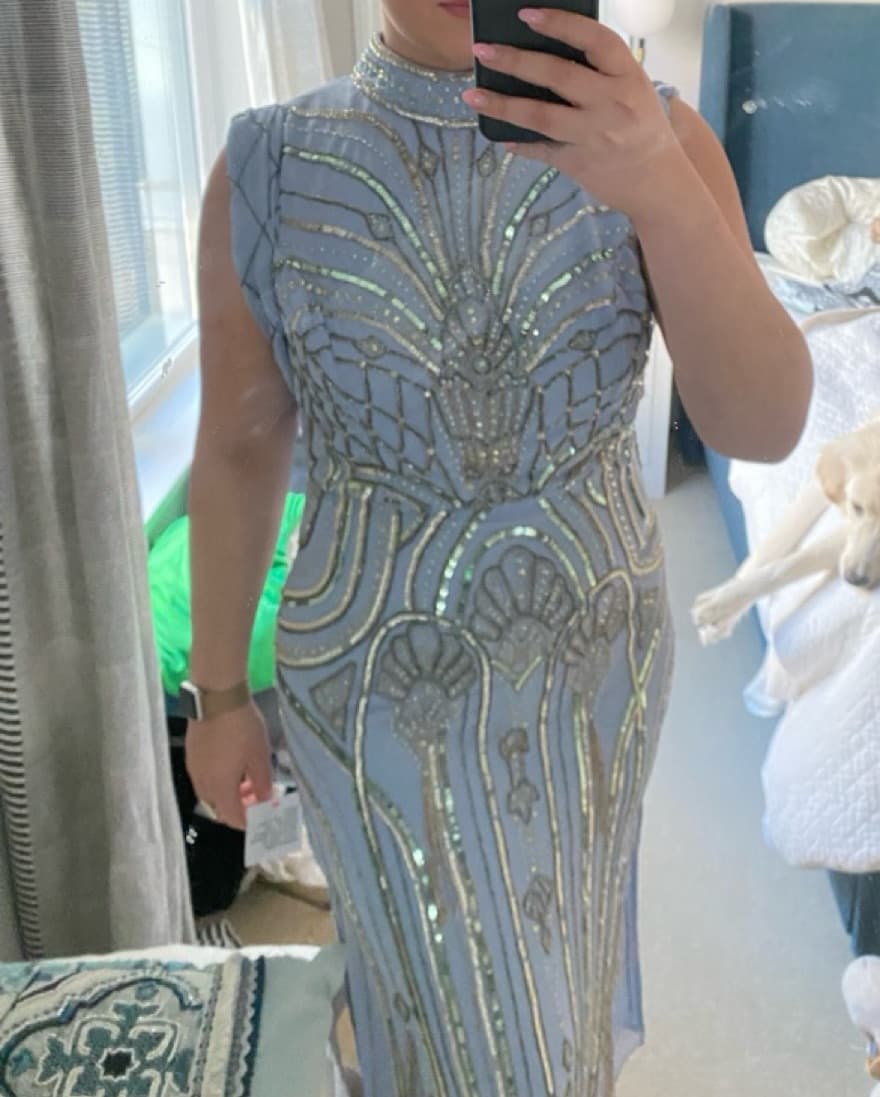 Stunning Sequin Embellished Gown - Image 2