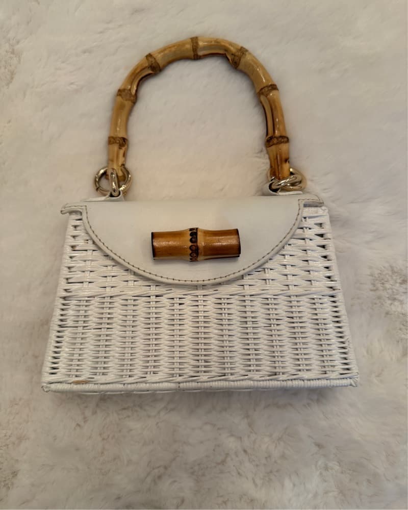 Serpui - Woven Bamboo Handbag - Image 2