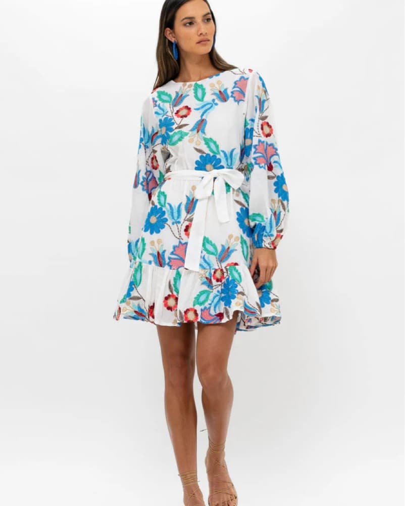 Oliphant Flirty Short Dress in Monet - Image 3