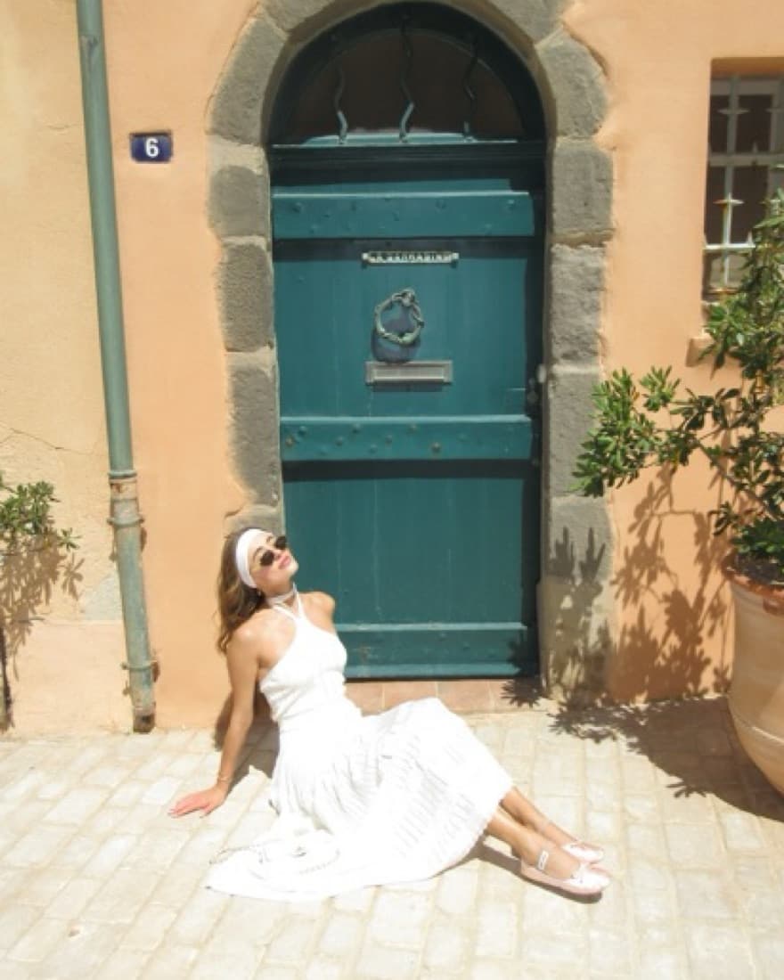 Alexis Tiered White Maxi Dress - Image 2