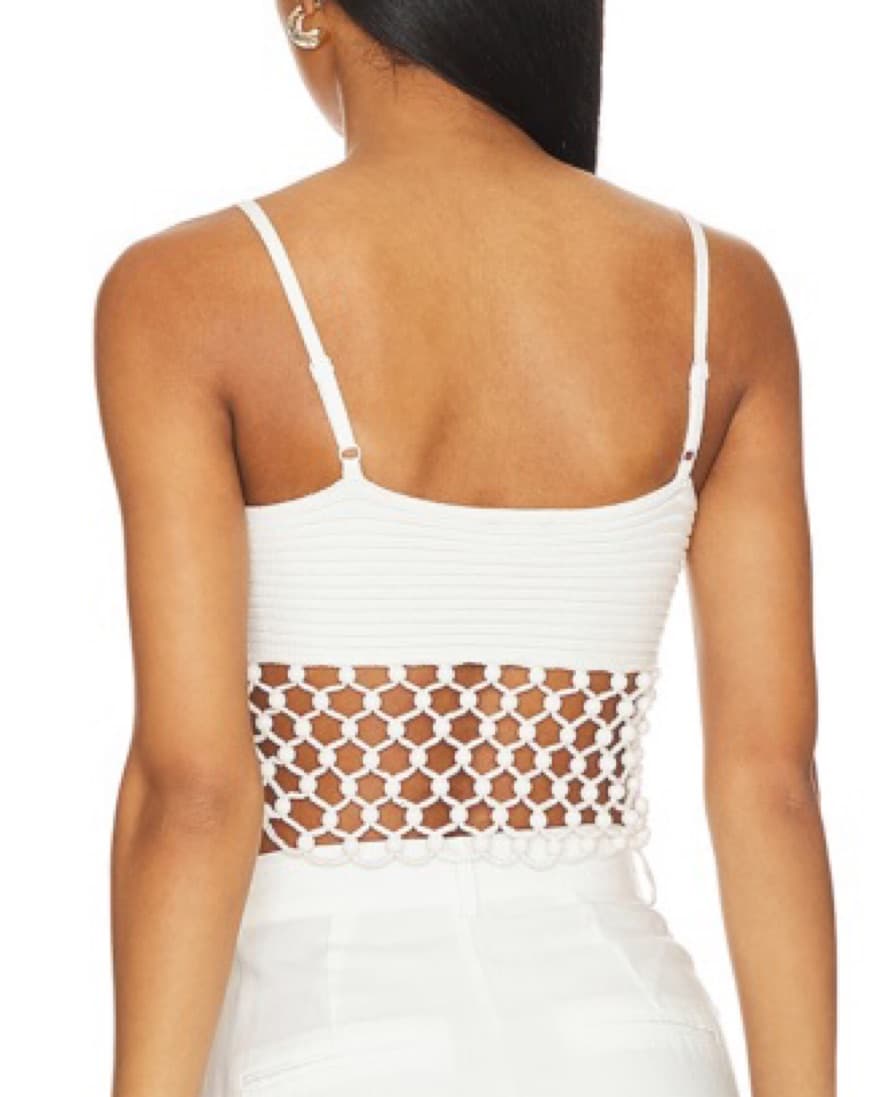 NBD Nastasia Beaded Crochet Tank - Image 3
