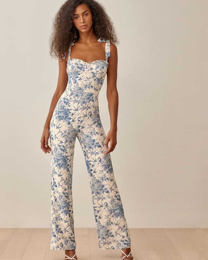 Reformation Alfred Jumpsuit Pompadour - Image 1