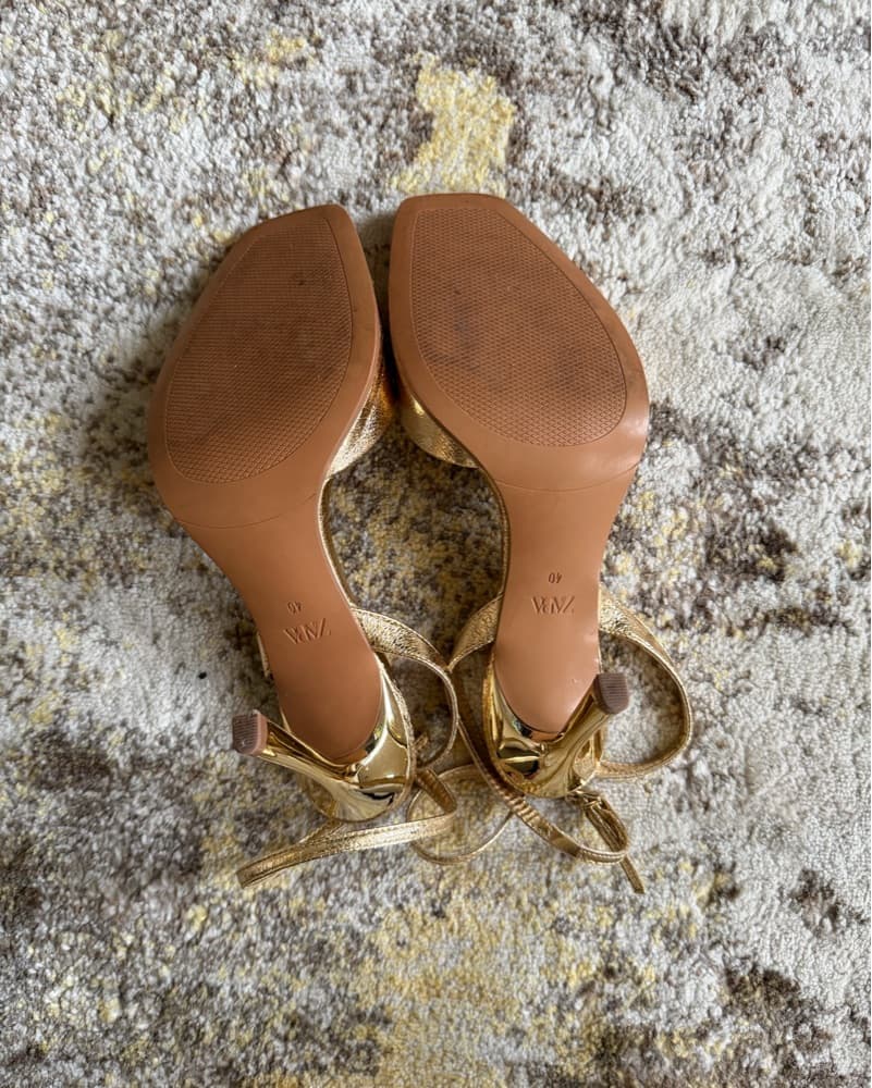 Gold Zara Heels - Image 4