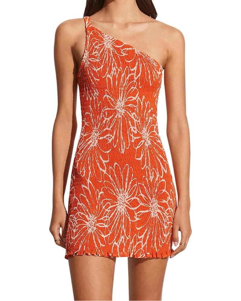 FAITHFUL THE BRAND orange smocked dress  - Image 4