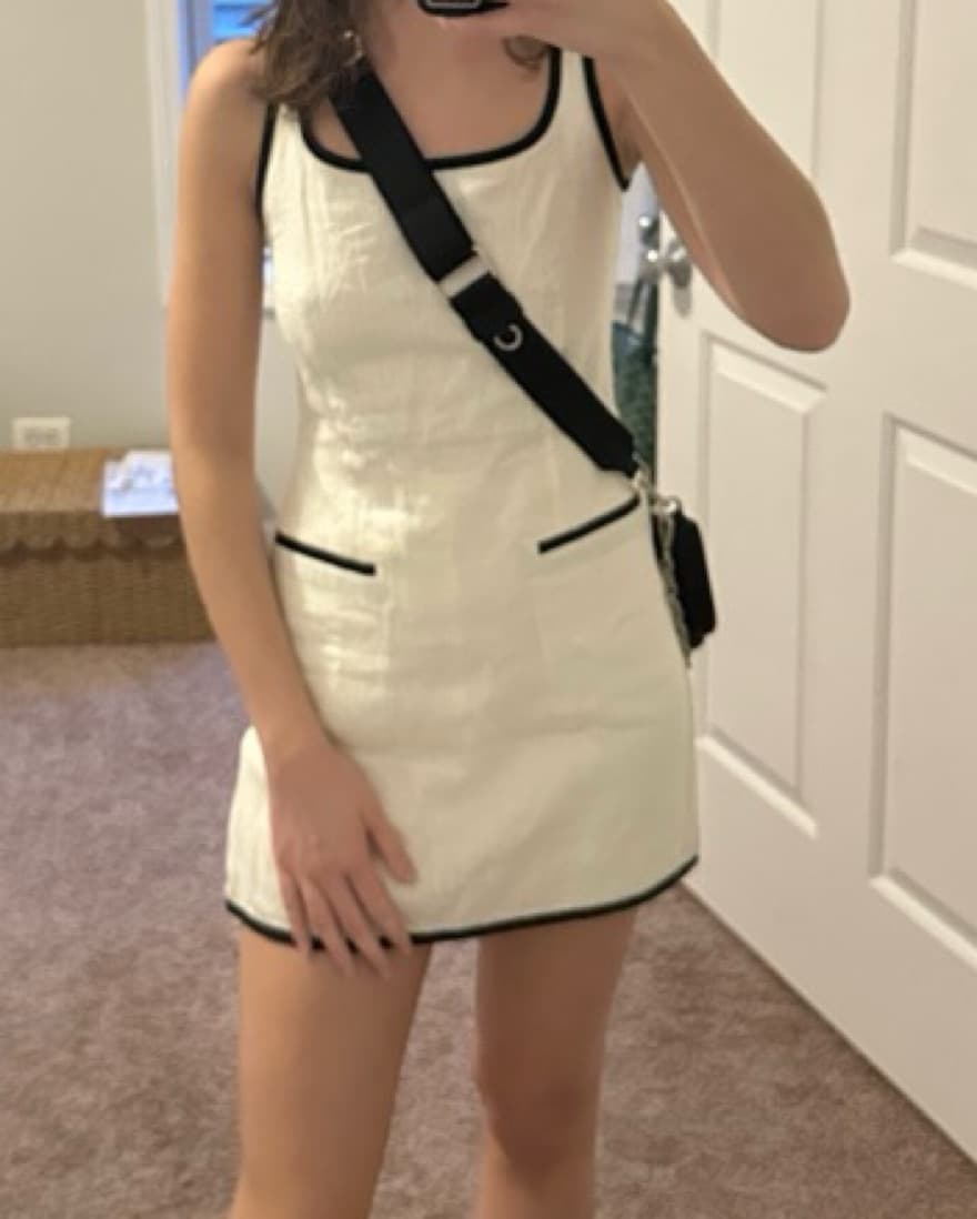 White Linen Romper - Image 2