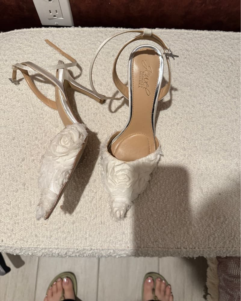 Elegant Rose Embellished Heels - Image 3