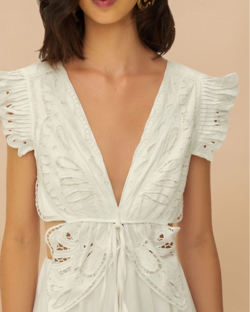 Farm Rio Butterfly Richelieu Dress - Image 2