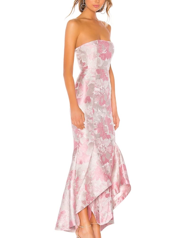 Lovers & Friends Pink Jacquered Gown - Image 4