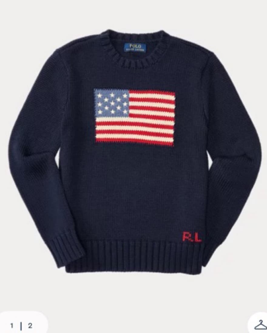 POLO RALPH LAUREN AMERICAN FLAG SWEATER  - Image 1
