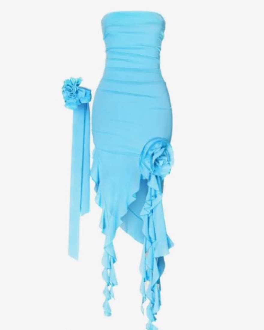 Fanci Club Crime Dress in Blue - Image 1