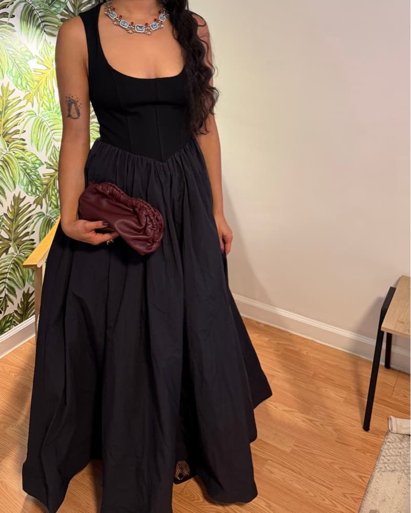 BHLDN Jemma Scoop-Neck Fit & Flare Dress - Image 1