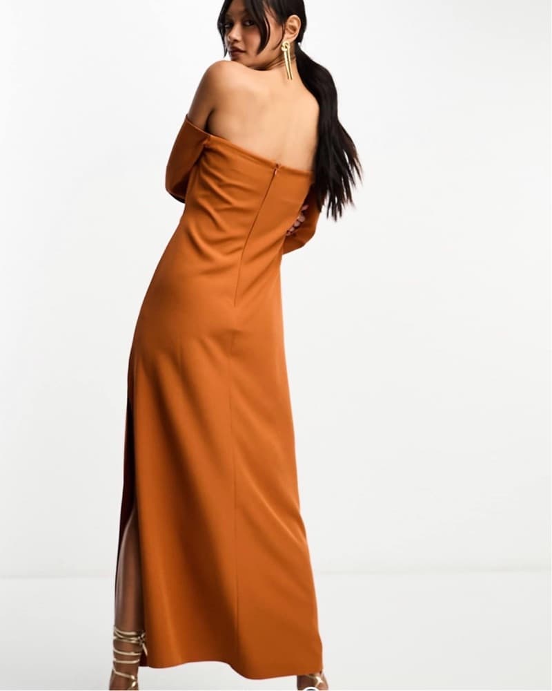 Bardot Ruched Sleeve Midmaxi Dress  - Image 2
