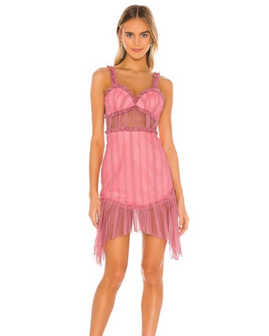 NBD Alani Mini Dress in Blush Pink - Image 2