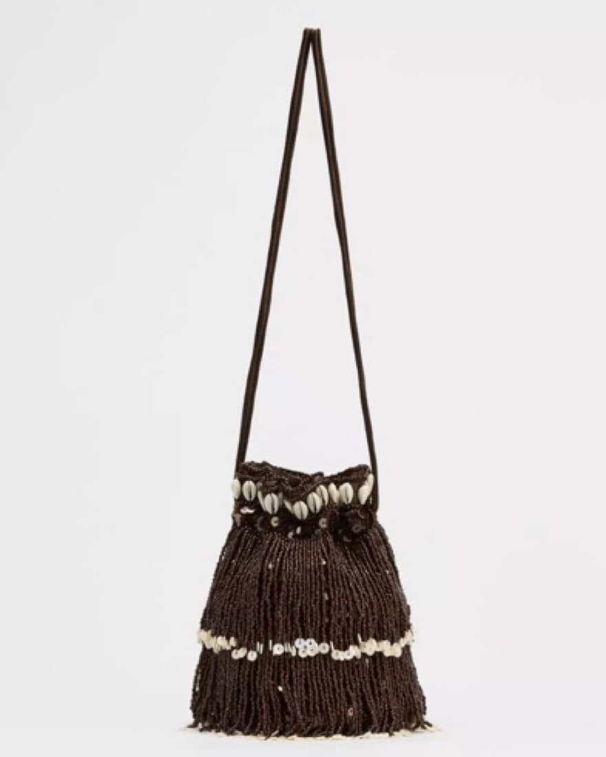 Zara Shell Beaded Bag - Image 2