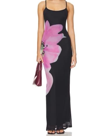 Nadia Black Maxi Dress  - Image 1