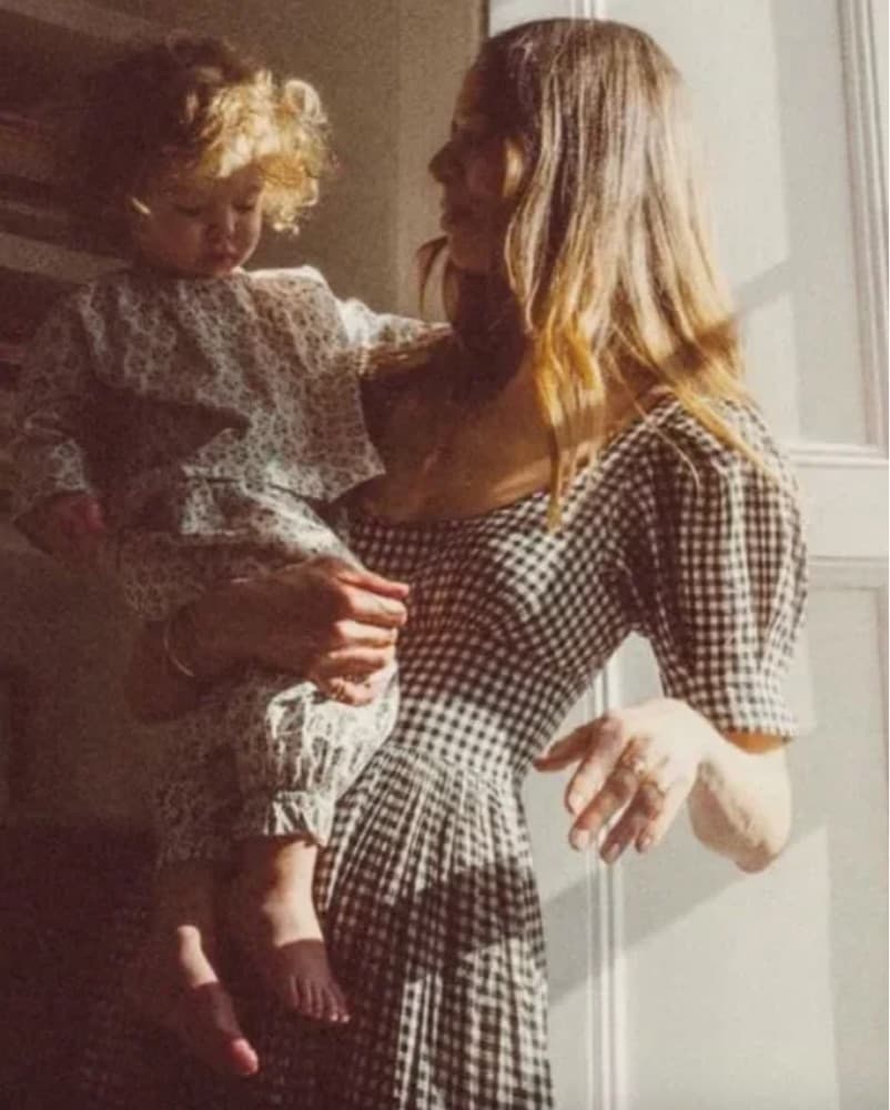 Doen Kennedy Dress in Ink Gingham - Image 4