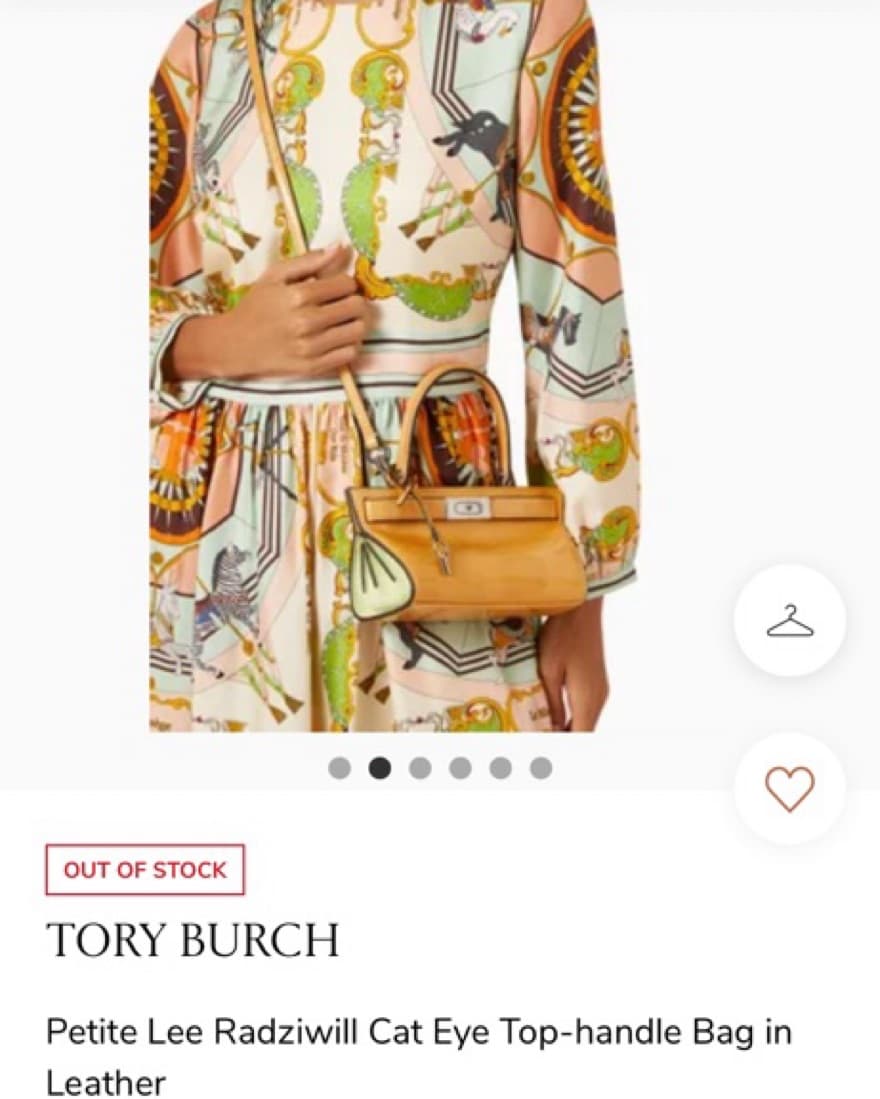 Tory Burch Petite Lee Radziwill Cat Eye Top-handle Bag - Image 2
