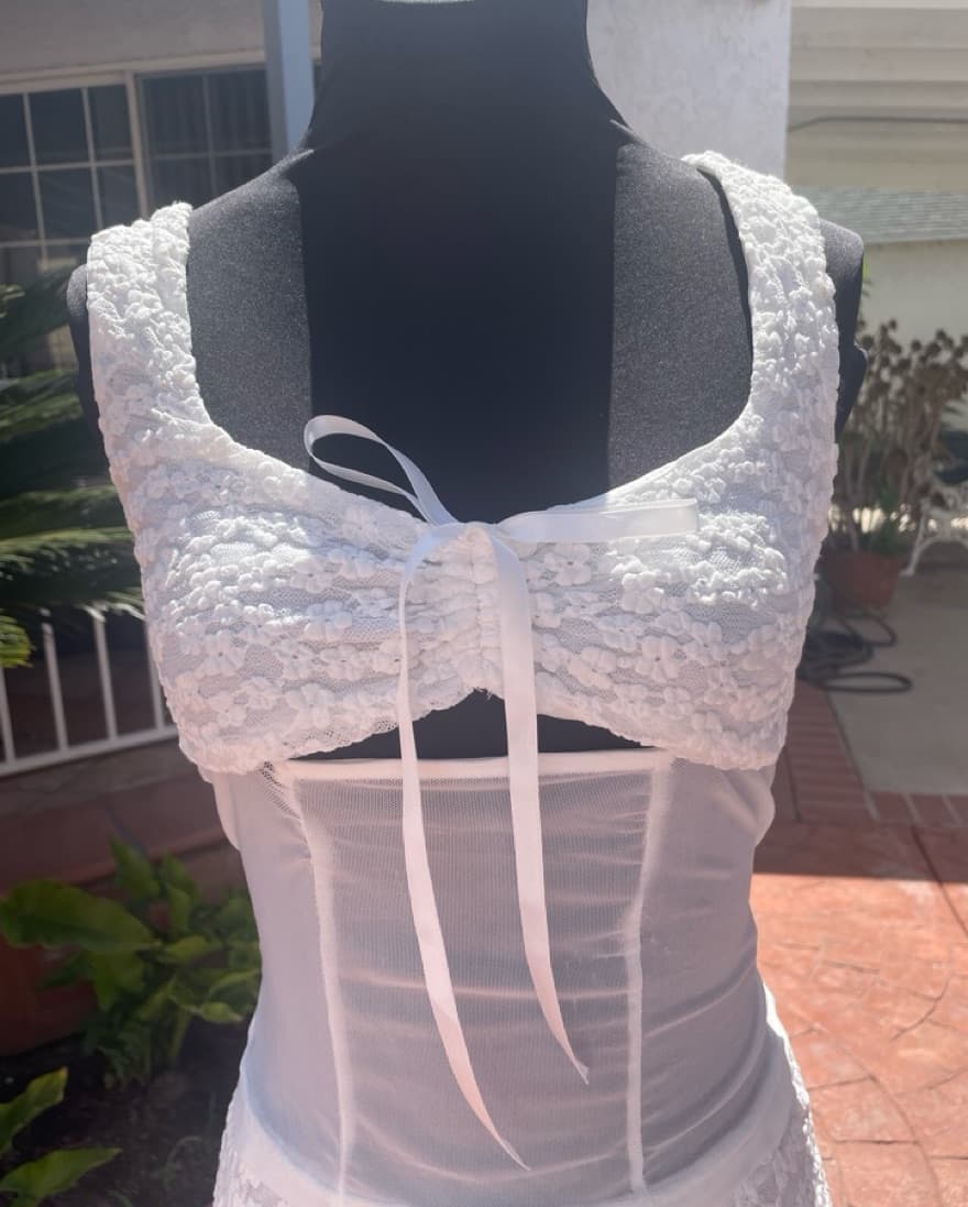 White Lace Skirt Set - Image 5