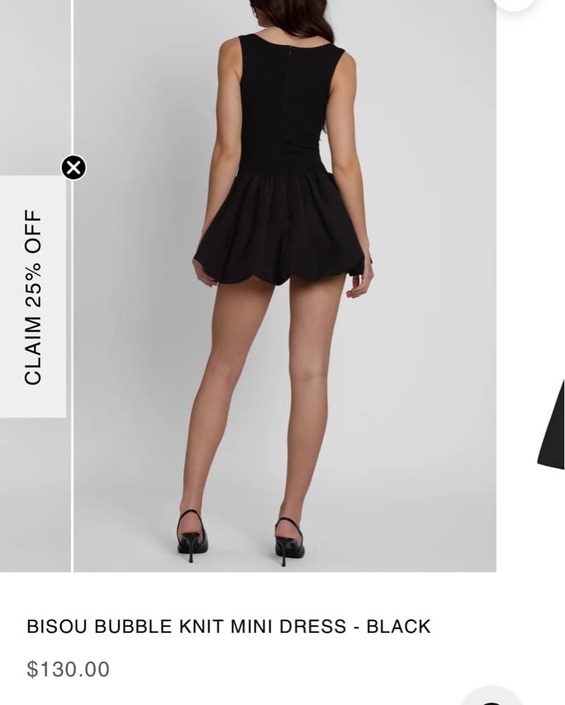 LEAU Small Black Bubble Dress - Image 2