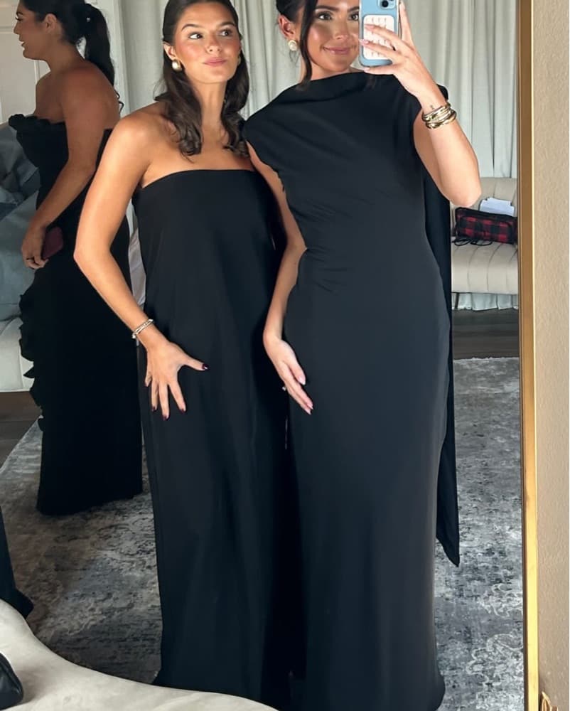 Odd Muse London Drape Maxi Dress - Black - Image 4