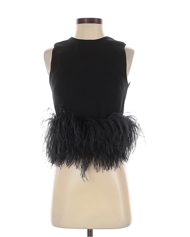 16arlington Feather Trim Tank Top - Image 3