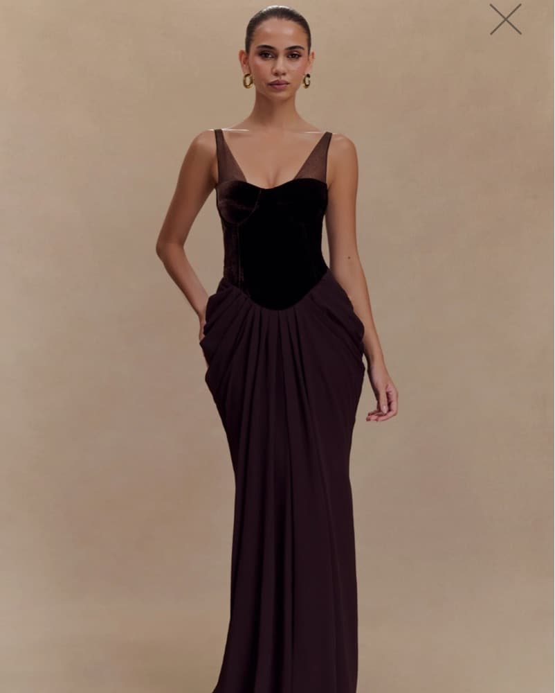 Meshki Roxanne Velvet Corset Dress - Image 1