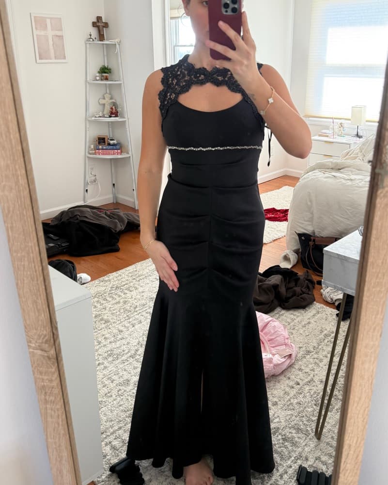 Formal Black Gown - Image 1