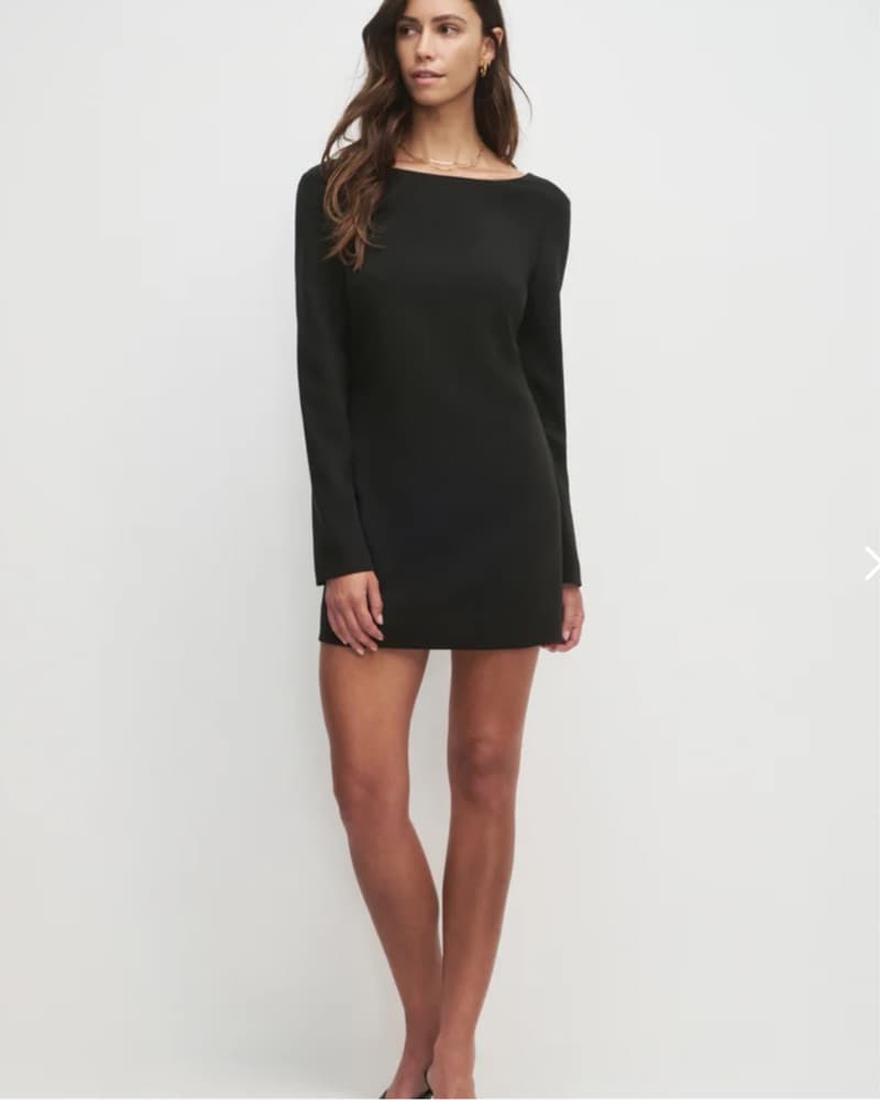 Favorite Daughter Black Open Back Dress - Image 2