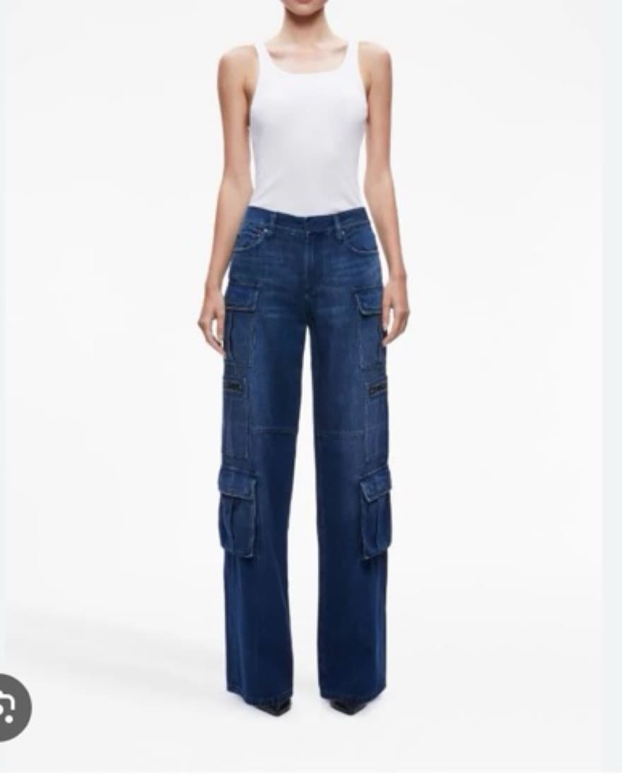 Alice + Olivia Cay Cargo Jeans - Image 2
