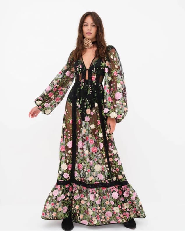 For Love & Lemons Luna Maxi Dress - Image 1