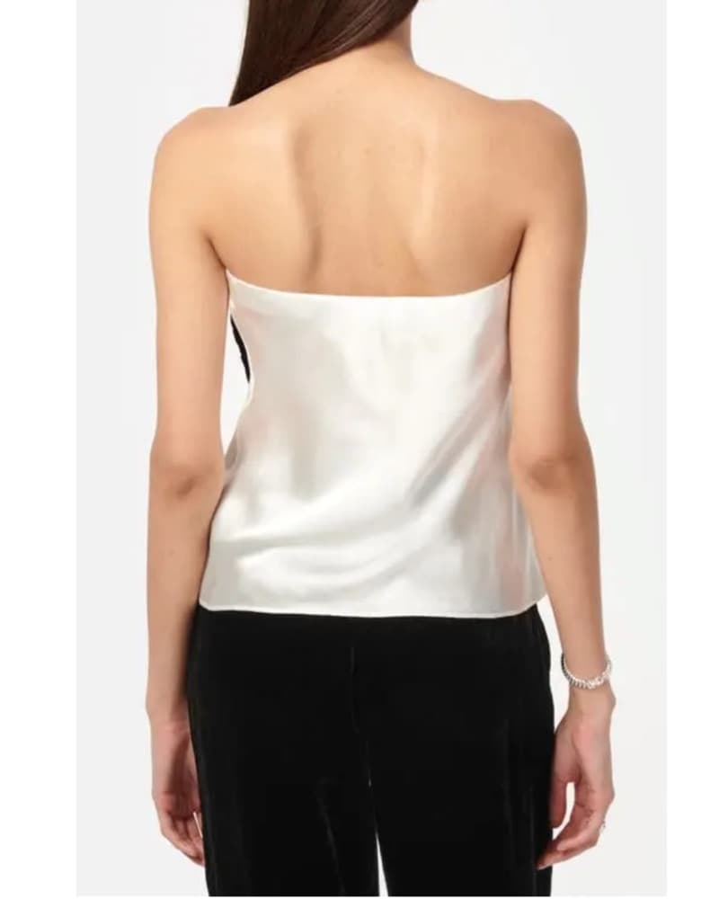 Cami NYC Silk Top Velvet Bow - Image 3