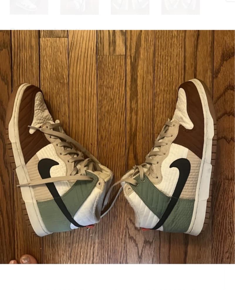 Nike Dunks In Green/ Brown - Image 4