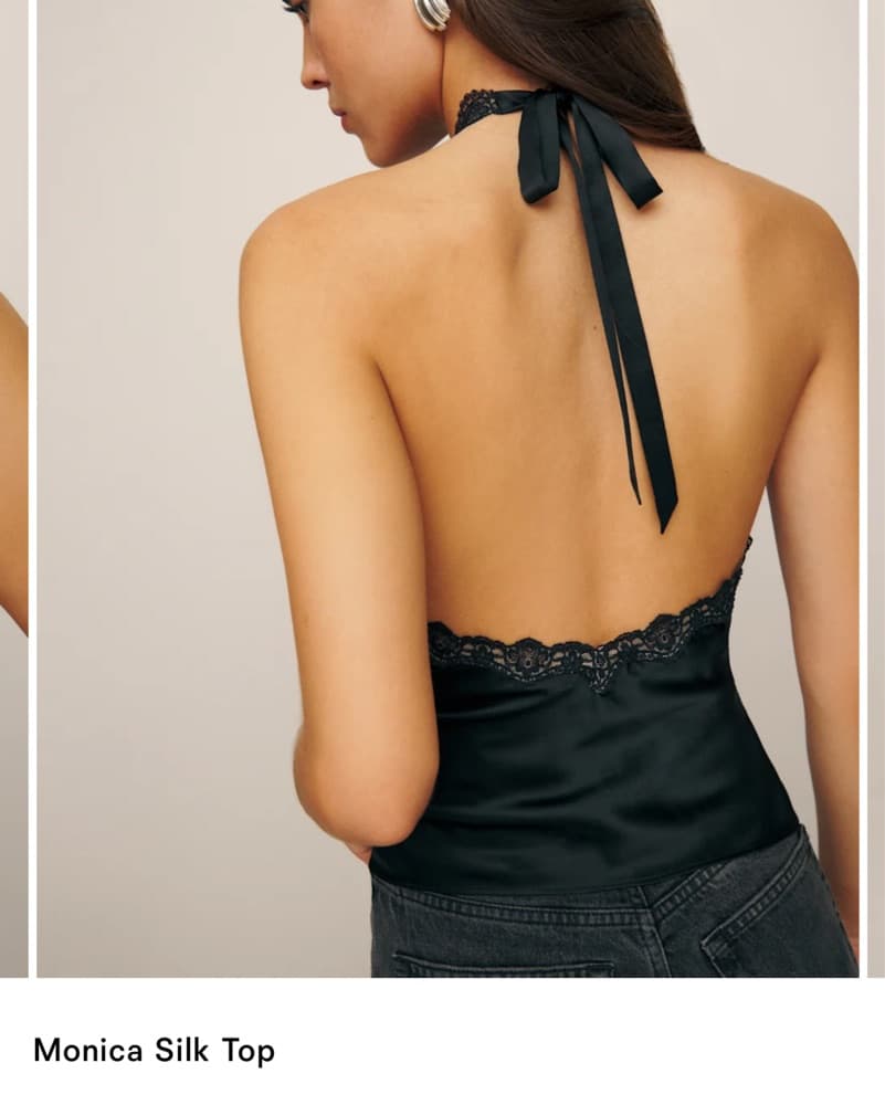 Reformation Monica Silk Top  - Image 3