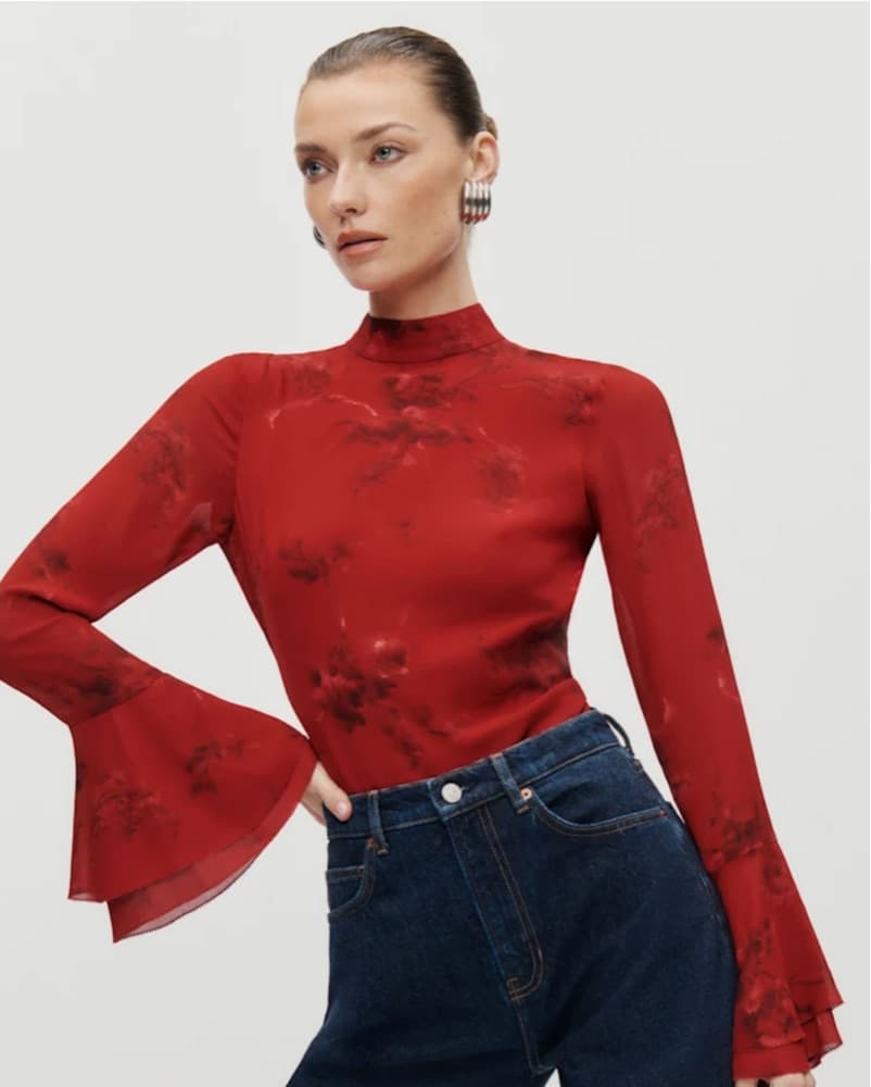 Red Reformation Open Back Top  - Image 2