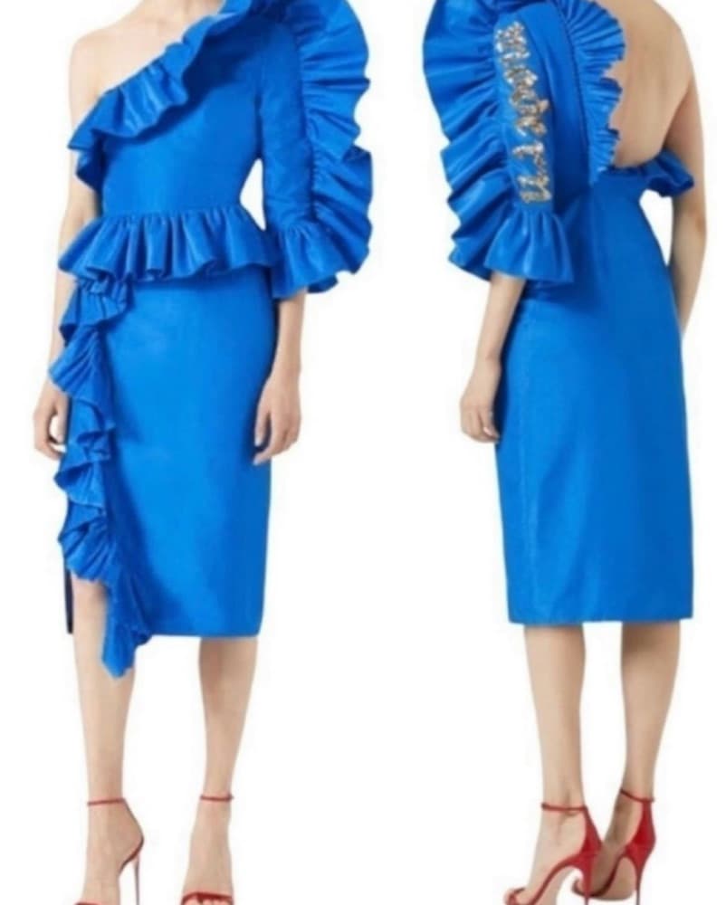 GUCCI RUNWAY Spring 2017 Ruffle Dress - Image 3