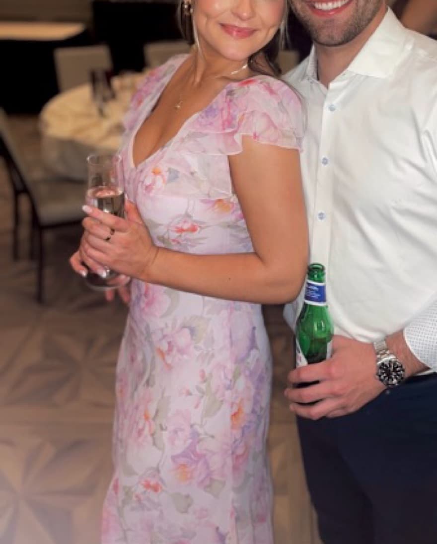 Pink/ Purple Floral Dress - Image 4