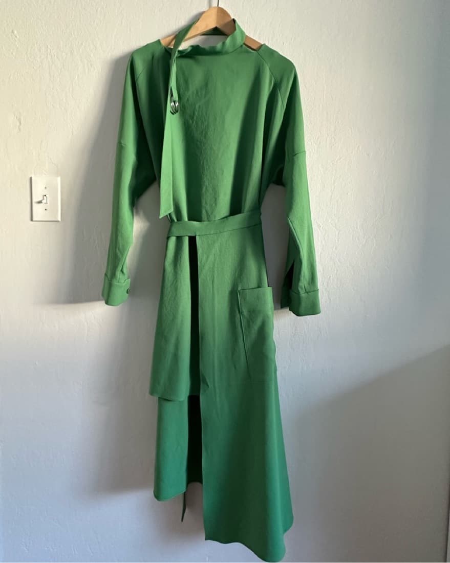 TIBI Chalky Asymmetric Midi Dress Size L - Image 5