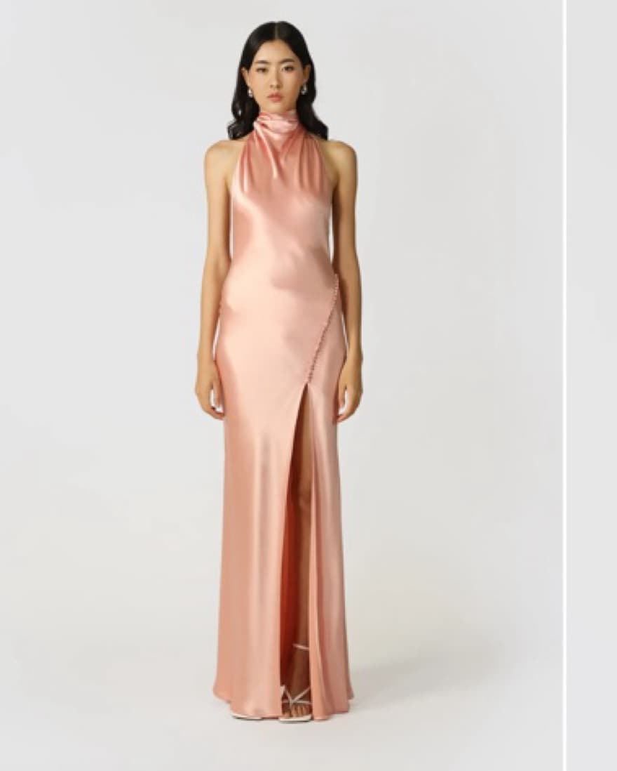 Penelope backless satin Gown  - Image 1
